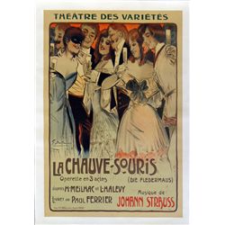 Georges Dola "Die Flendermaus" antique poster