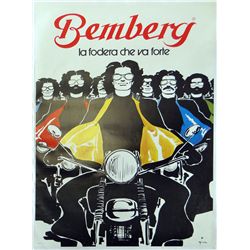 Rene Gruau "Bemberg" antique poster