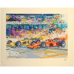 Wayland Moore "Brickyard Start" serigraph
