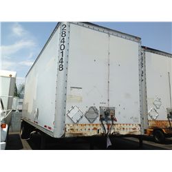 1996 WABASH 28FT COMMERCIAL DRY FREIGHT VAN TRAILER