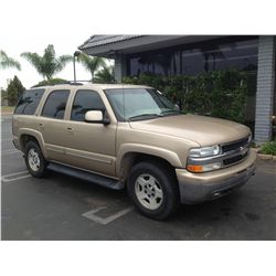2006 CHEVROLET TAHOE 4D 4X4 SUV 8 CYL.