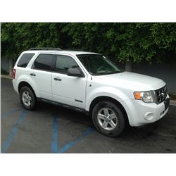 2008 FORD ESCAPE 4D SUV 4 CYL.