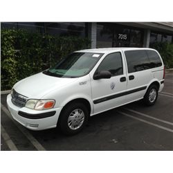 2004 CHEVROLET VENTURE 1/2 TON PASSANGER VAN 6 CYL.