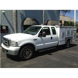 2005 FOR F-350 1 TON ANIMAL CONTROL SERVICE EXTENED CAB 8 CYL.