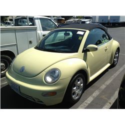 2003 VOLKSWAGEN BEETLE 2D CONVERTIBLE 4 CYL.