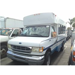 1997 FORD E-350 1 TON DUALLY SHUTTLE BUS 10 CYL.