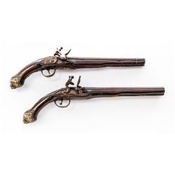 Pair of Eurasian Flintlock Pistols