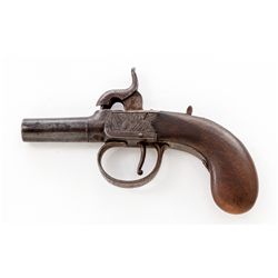 Sm. Perc. English Muff Pistol, marked ''Abbey''