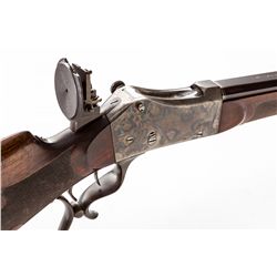 German Falling Block Schuetzen Rifle, by Stiegele