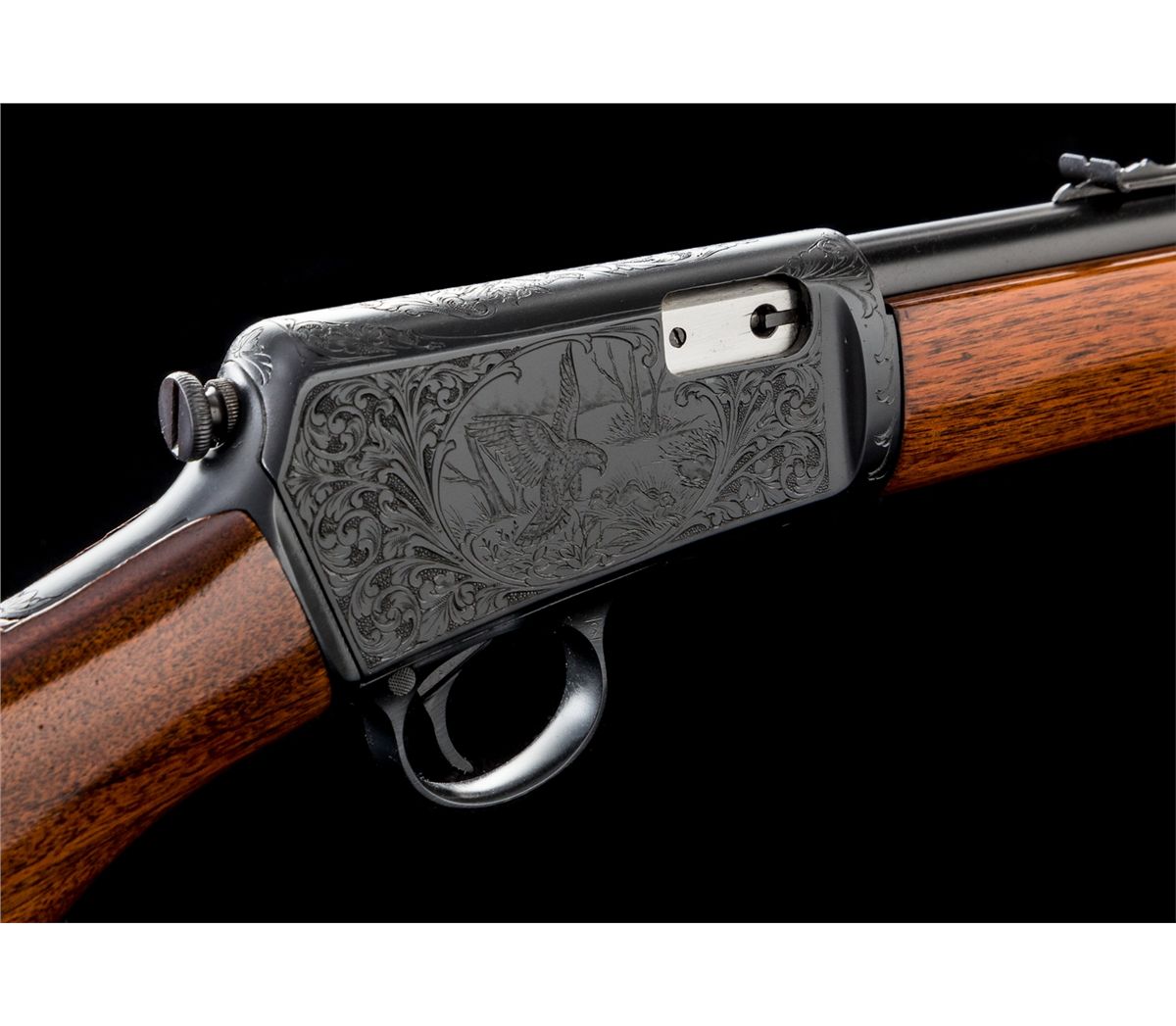 Angelo Bee Eng'd Win. 63 Semi-Auto Rifle