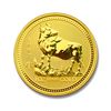 Image 1 : Australian Lunar Gold Half Ounce Gold Pig (Date of our