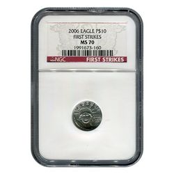 Certified Platinum American Eagle W Quarter Ounce MS70