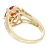 Image 2 : Appraised Mandirin Garnet w/Diamond Ring 4.5K