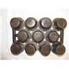 Image 3 : Antique Cast Iron Muffin Pan