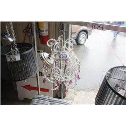 BEADED HANGING LIGHT FIXTURE