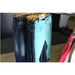 LOT OF 6 ASSORTED DESIGNER JEANS SIZE 27