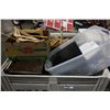 Image 1 : BIN OF HANGERS & STORE SUPPLIES