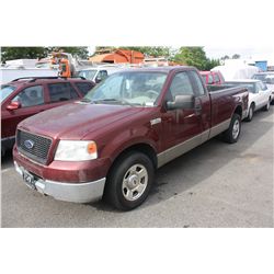 2004 RED FORD F-150 XLT TRITON 2RD PU 179,790KM GAS 4.6L AUTOMATIC VIN:1FTRF12W94NA23413 - 2