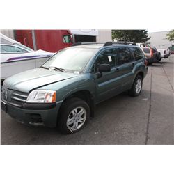 2004 BLUE MITSUBISHI ENDEAVOR LS 4DR SUV 21,045MILES GAS 3.8L AUTOMATIC VIN:4A4MM21564E098132