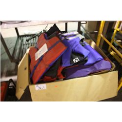 BOX OF LIFE JACKETS