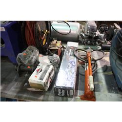 ASSORTED AIR HOSE, PULLERS ECT.