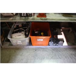 ASSORTED TOOLS , JACK AND HEAD PHONES