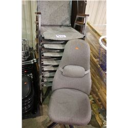 ASSORTED FOLDING CHAIRS & TASK CHAIR