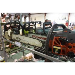 3 CHAINSAWS
