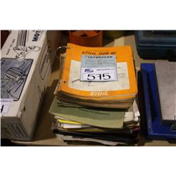 ASSORTED CHAINSAW MANUALS