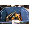 Image 1 : BIN OF ASSORTED ELECTRIC & AIR TOOLS