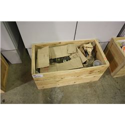 BOX OF ASSORTED CONSTRUCTION SUPPLIES