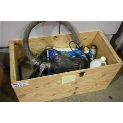 BOX OF ASSORTED CONSTRUCTION SUPPLIES
