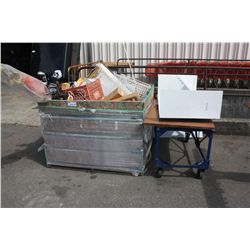 BOX OF ASSORTED CONSTRUCTION SUPPLIES