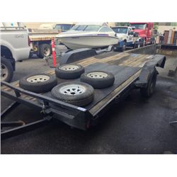 16' DOUBLE AXLE FLATDECK TRAILER ***NO REGISTRATION***