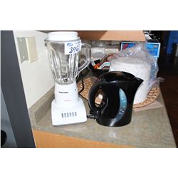 2-BLENDERS + MISC. KITCHEN ITEMS
