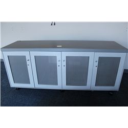 GREY MOBILE 6' STORAGE COUNTER