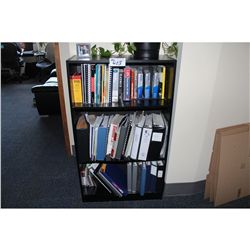 BLACK 48" BOOKCASE