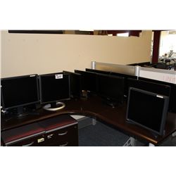 LOT OF APPROX. 15-17" LED MONITORS