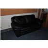 Image 1 : BLACK LEATHER 2-SEAT SOFA