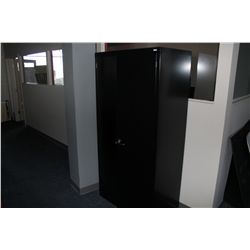 BLACK 6' STORAGE CABINET