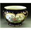 Image 1 : FINE GEORGE JONES CRESCENT POTTERY JARDINIÈRE English. 1893-1924. Printed factory mark. Of circul...