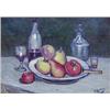 Image 1 : GUSTAVE MADELAIN (French. 1867-1944) "Nature Morte En La Coupe De Fruits". Signed G. Madelain l/r...