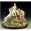 Image 1 : FINE AND LARGE MEISSEN PORCELAIN ALLEGORICAL GROUP "AFTER THE HUNT" German. Late 19th Century. Un...