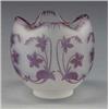 Image 1 : PANTIN CAMEO GLASS VASE French. Circa 1900. Signed in gilt on underside. The frosted vase with ri...