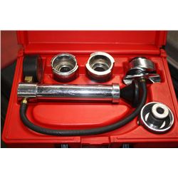 SNAP ON COOLING SYSTEM TESTER WITH SPARE PARTS