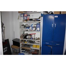 LARGE PARTS RACK WITH CONTENTS