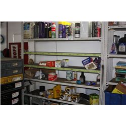 LARGE PARTS RACK WITH CONTENTS