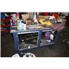 Image 1 : STEEL TOP WORK BENCH WITH CONTENTS