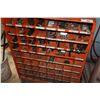 Image 1 : ORANGE PARTS RACK WITH CONTENTS
