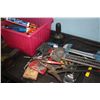 Image 3 : LOT OF ASSORTED SHOP TOOLS ON TOP OF BENCH